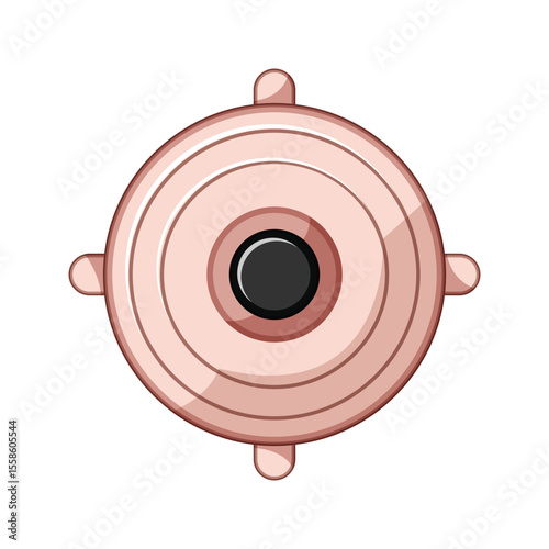 lid silicone food cover cartoon vector illustration