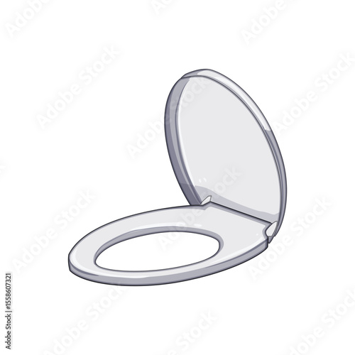 cover toilet seat cartoon vector illustration