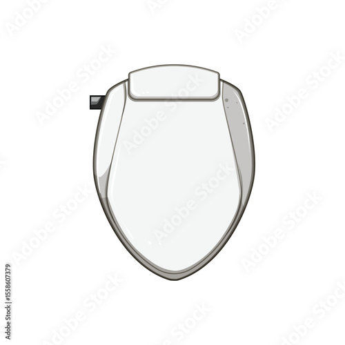 comfort toilet seat cartoon vector illustration