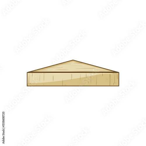 exhibition wood platform cartoon vector illustration