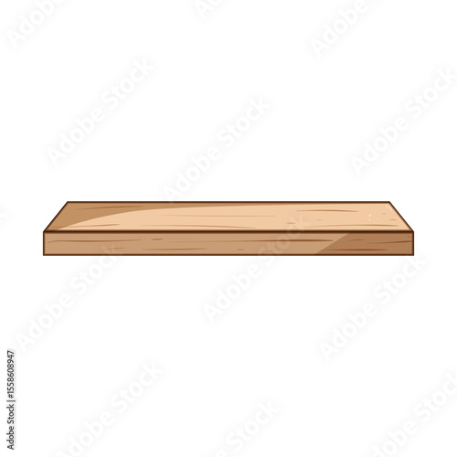 innovation wood platform cartoon vector illustration