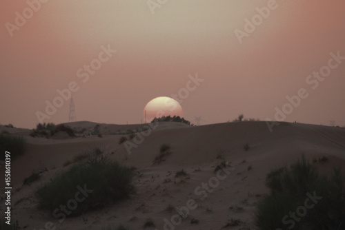 Sunset in the Desert