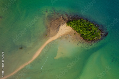 Aerial view of Koh Yao Noi island in Thailand