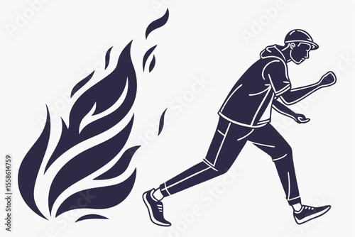 Fire flame icon silhouette, Fire SVG, Flame SVG, Fire Flame SVG