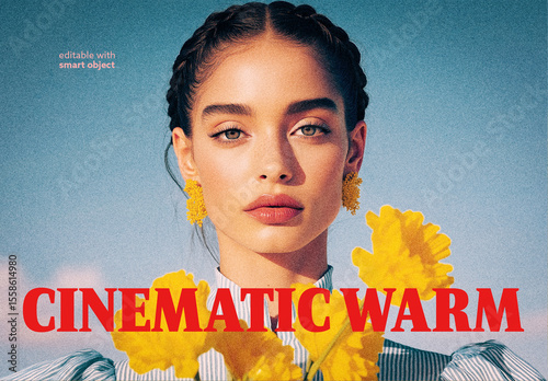 Cinematic Warm Photo Effect