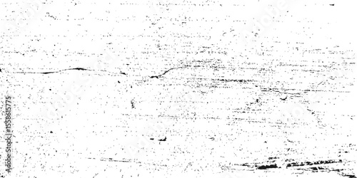 Distressed black texture. Dark grainy texture on white background. Dust overlay textured. Grain noise particles. Rusted white effect. Grunge design elements. Vector illustration