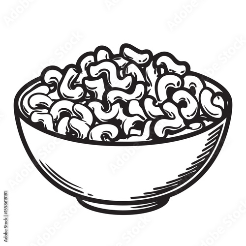 Popular snack bowl filled with delicious popcorn for movie night