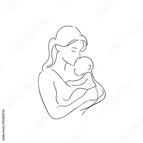 Embracing motherhood with gentle love and tenderness