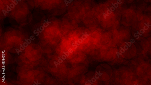 Dark red abstract bokeh background with glowing circular lights, ideal for romantic and dramatic event promotions