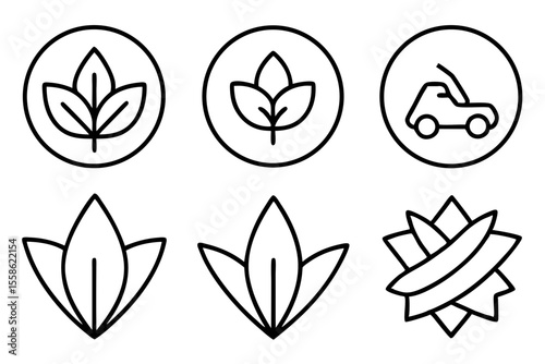 Wellness Leaf Minimalist Line Art for Natural Living