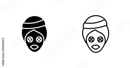 Beauty Mask Vector Icon