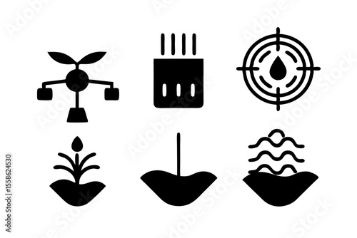 Irrigation and Soil Monitoring System Icons