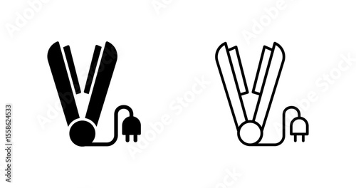 Hair Straightener Vector Icon