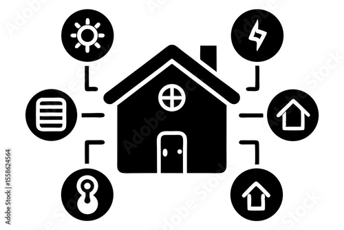 Smart Home Energy Management Icons