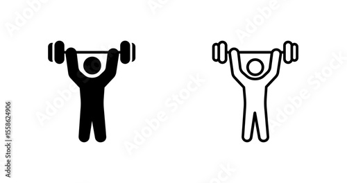 Weightlifting Vector Icon