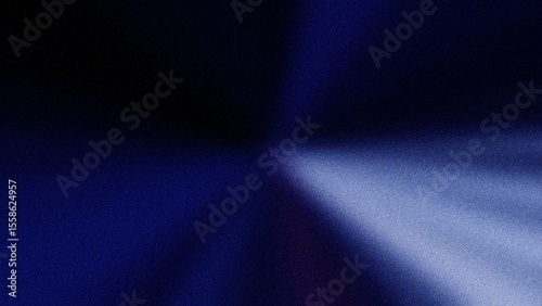 Dark blue abstract background with textured grain and sharp light rays, perfect for modern digital art and technology themes
