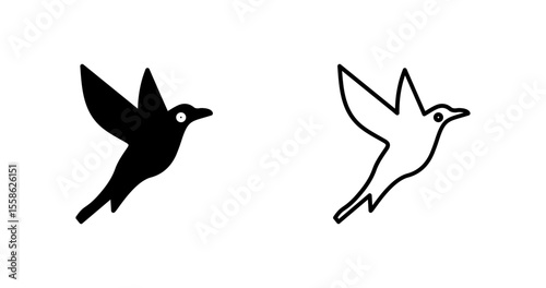 Hummingbird Vector Icon