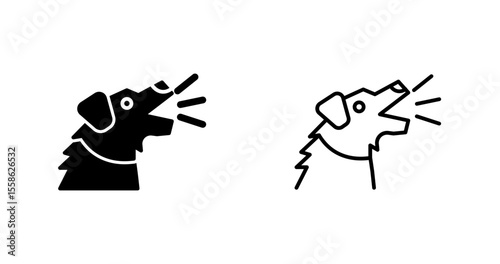 Security Dog Vector Icon