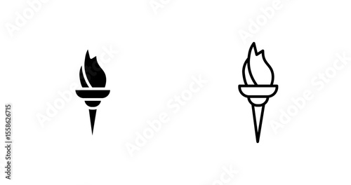 Safety Torch Vector Icon