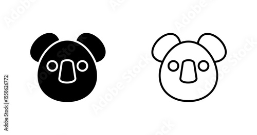Canvas Print Koala Vector Icon
