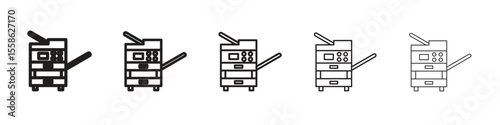 Copier icon Vector illustration in solid and black and white. EPS10