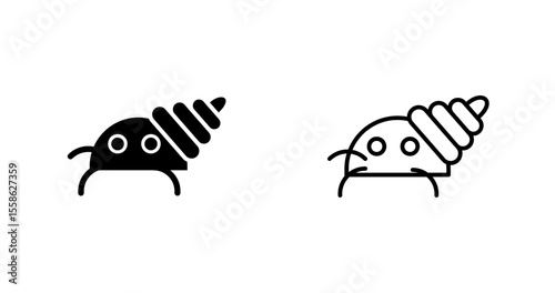 Hermit Crab Vector Icon