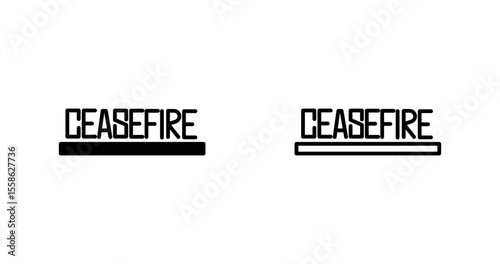 Ceasefire Vector Icon