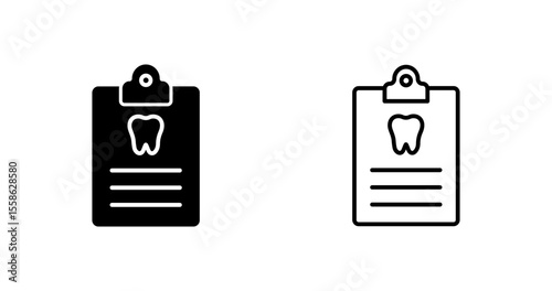 Dental Records Vector Icon