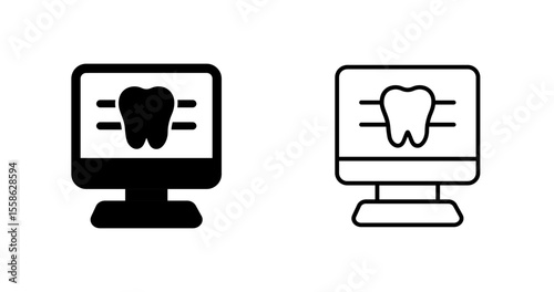 Dental X-ray Film Vector Icon