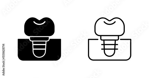 Dental Prosthesis Vector Icon