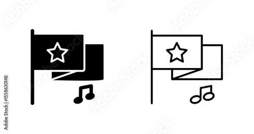 National Anthem Vector Icon