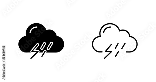 Thunderstorm Vector Icon