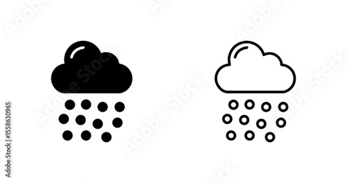 Hailstorm Vector Icon