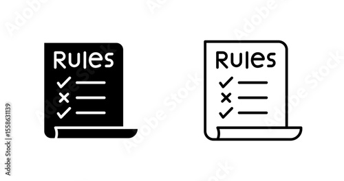 Classroom Rules Vector Icon