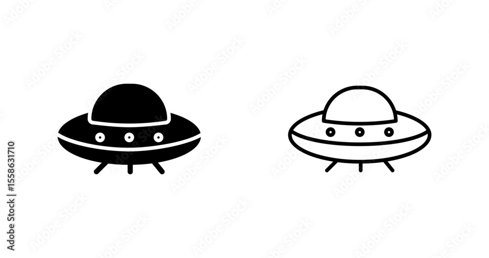Fototapeta premium UFO Vector Icon
