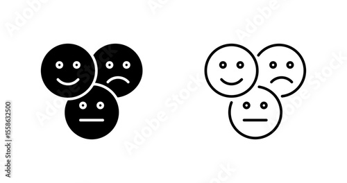 Neutral Feedback Vector Icon