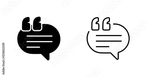 Testimonial Quote Vector Icon