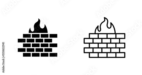 Firewall Vector Icon