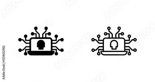 Cyber Threats Vector Icon