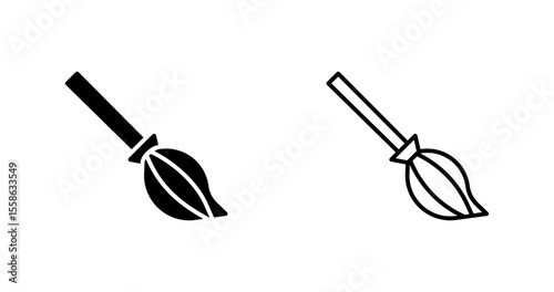 Witches Broom Vector Icon
