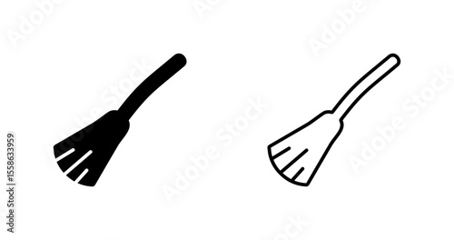 Witch Broomstick Vector Icon