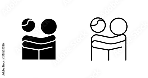 Hug Vector Icon