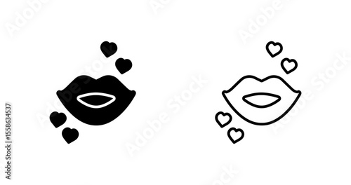 Kiss Vector Icon