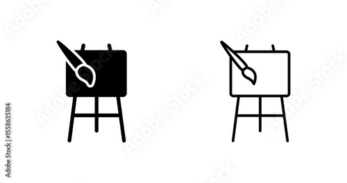 Art Easel Vector Icon