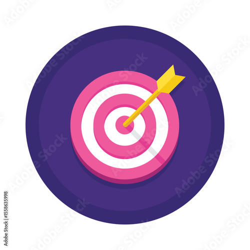 Target marketing arrow bullseye strategy goal focus business dartboard achievement success aim