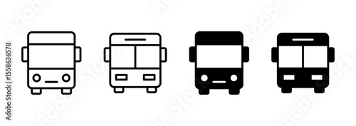 Bus icon vector. bus sign and symbol