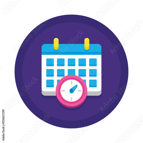 Download premium calendar appointment schedule reminder date and time icon vector graphic now