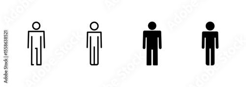 Man icon vector. male sign and symbol. human symbol