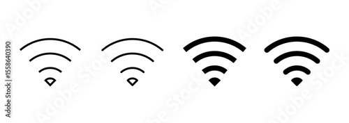 Wifi icon vector. signal sign and symbol. Wireless  icon