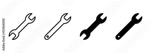 Wrench icon vector. repair icon. tools sign and symbol